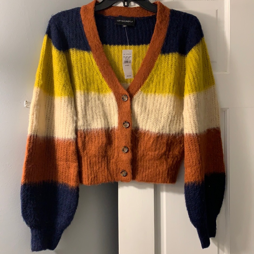 Cotton Candy LA XS/S super soft acrylic cardigan. NWT!